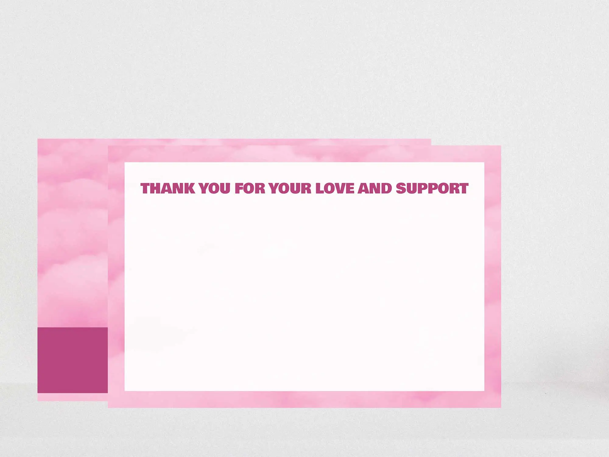 Thank You Card Back