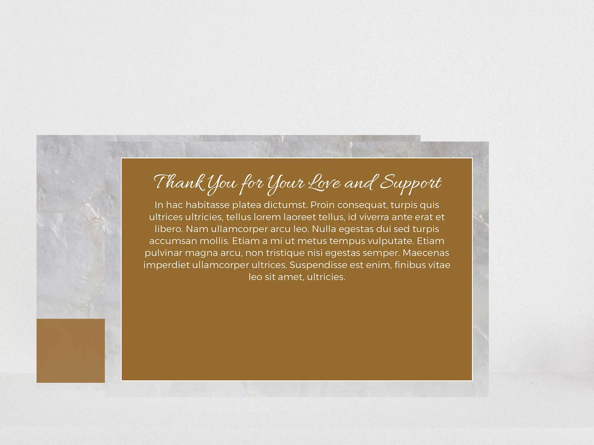 Thank You Card Back