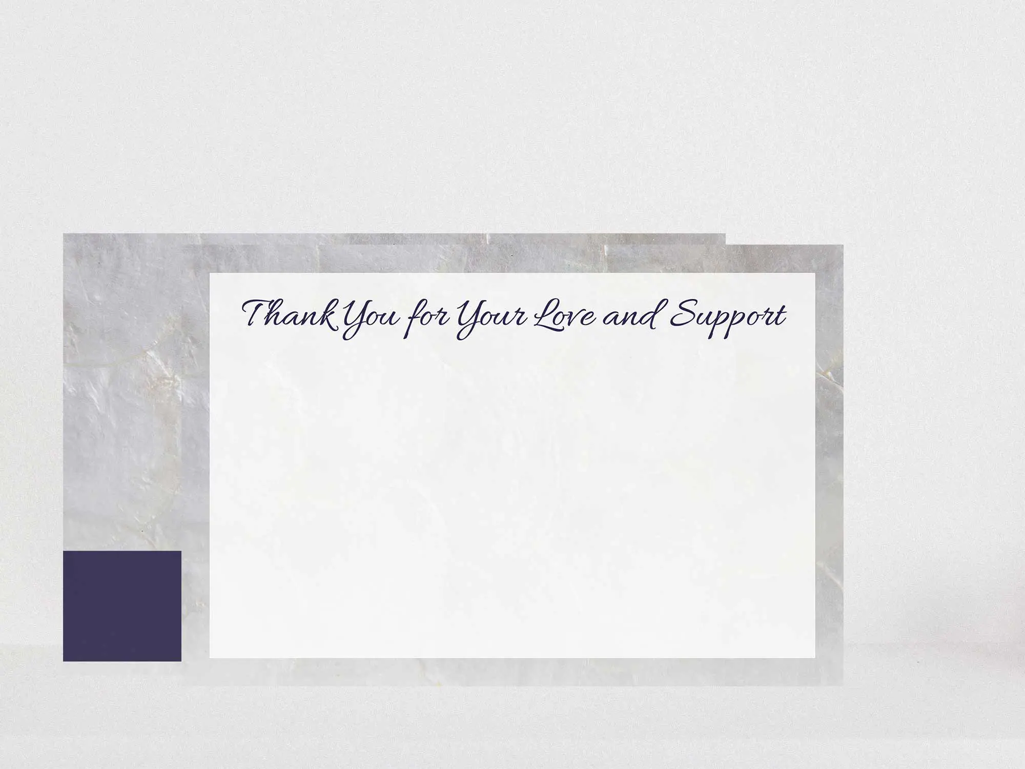Thank You Card Back