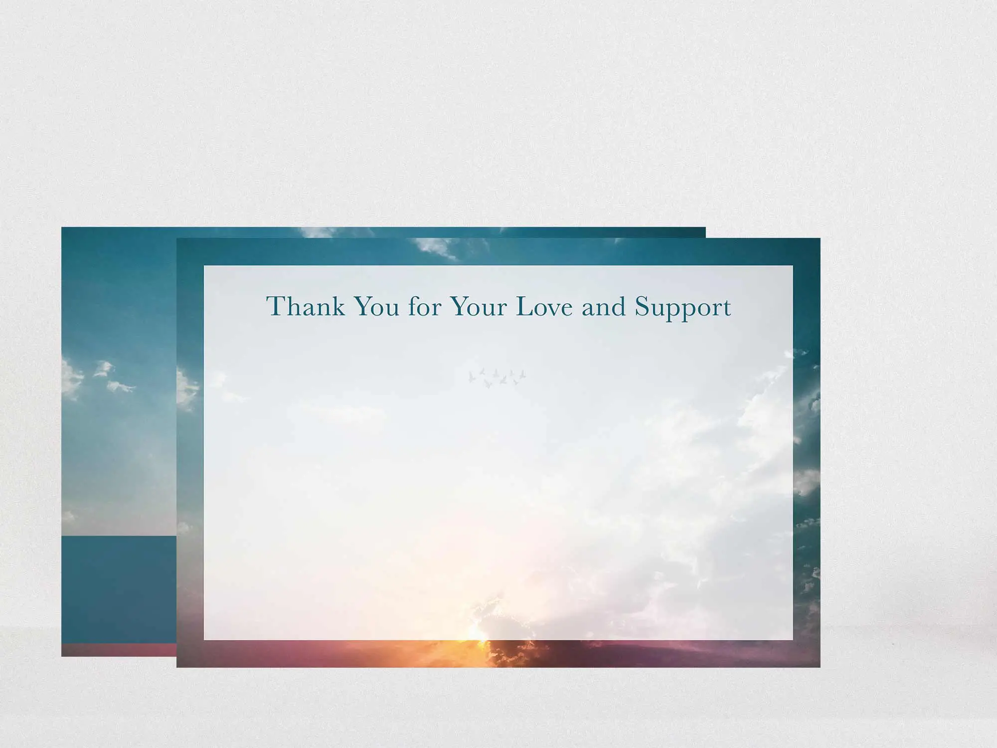 Thank You Card Back