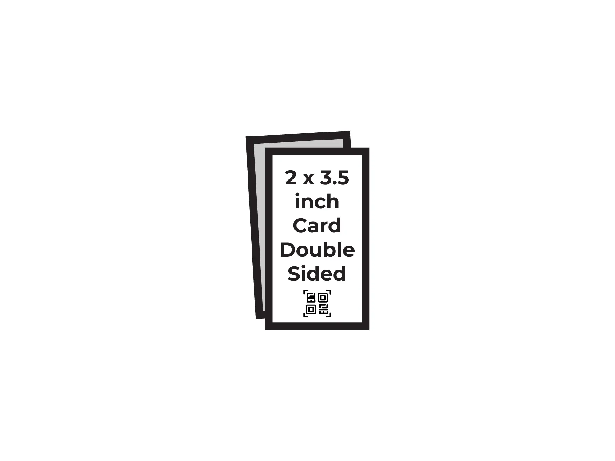 <h3>$30</h3>QR Code Card Double-Sided 2 x 3.5 inch Page Mockup