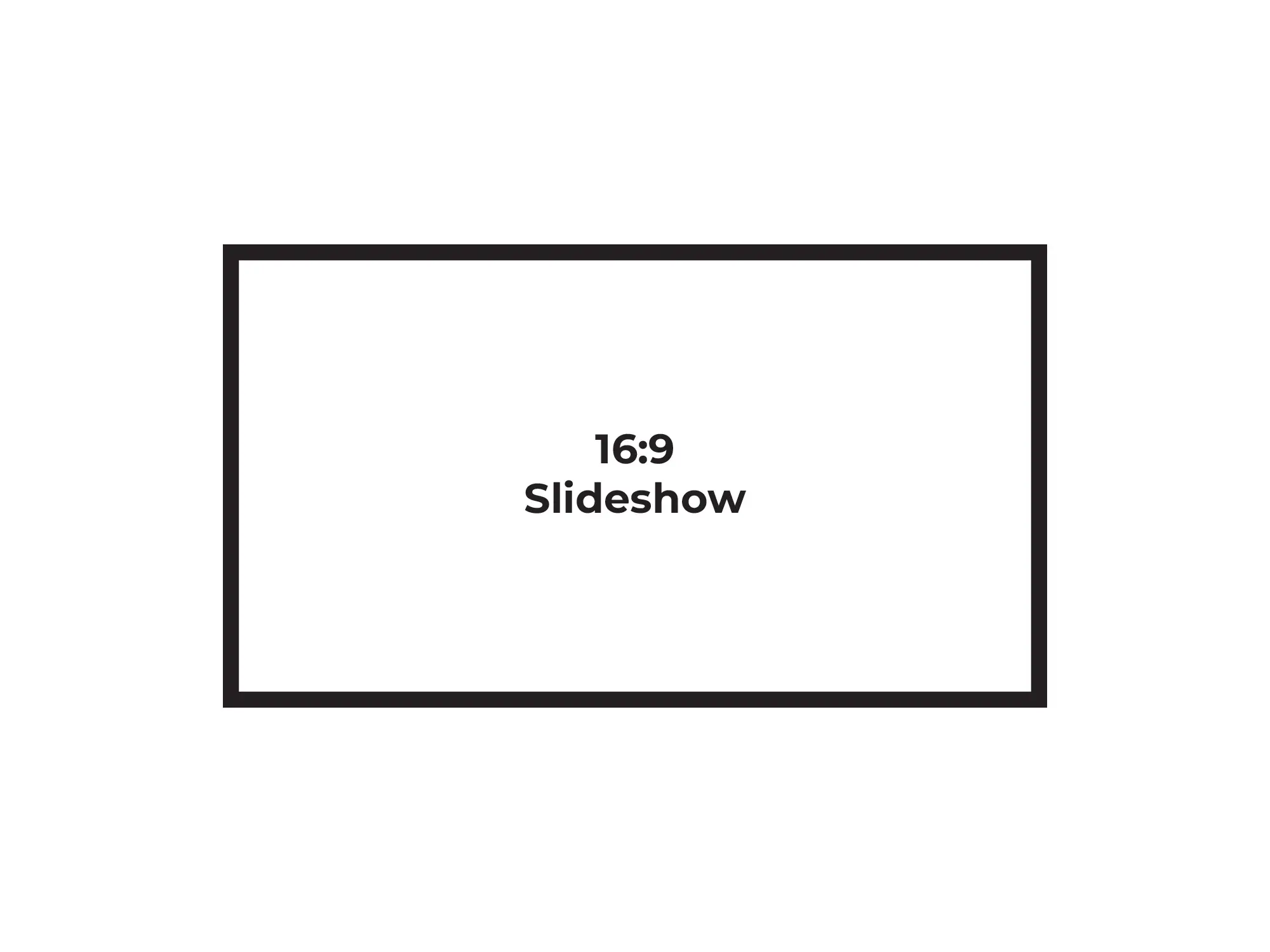<h3>$175</h3>Slideshow 16:9 Video   Page Mockup