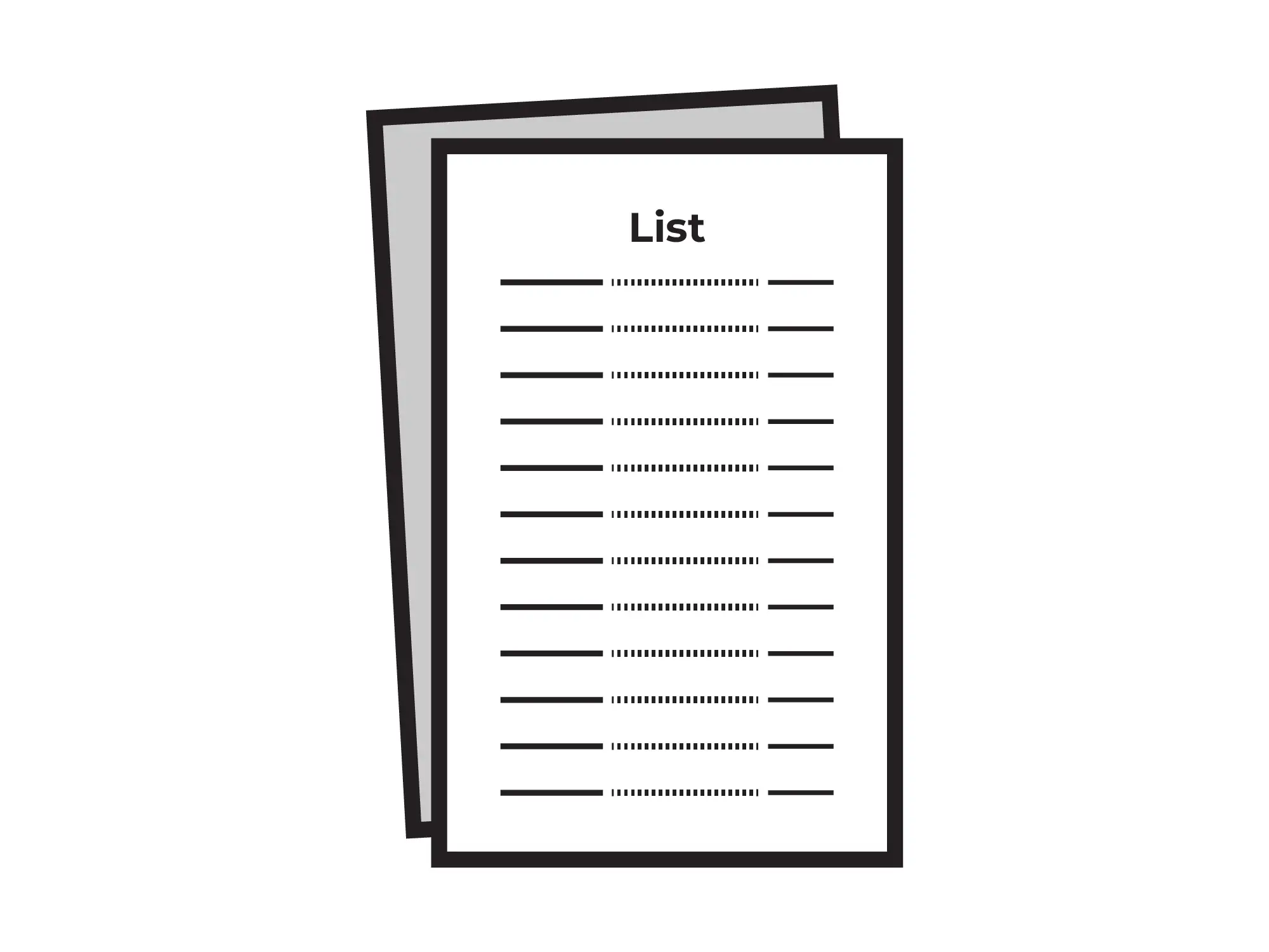 List  Page Mockup