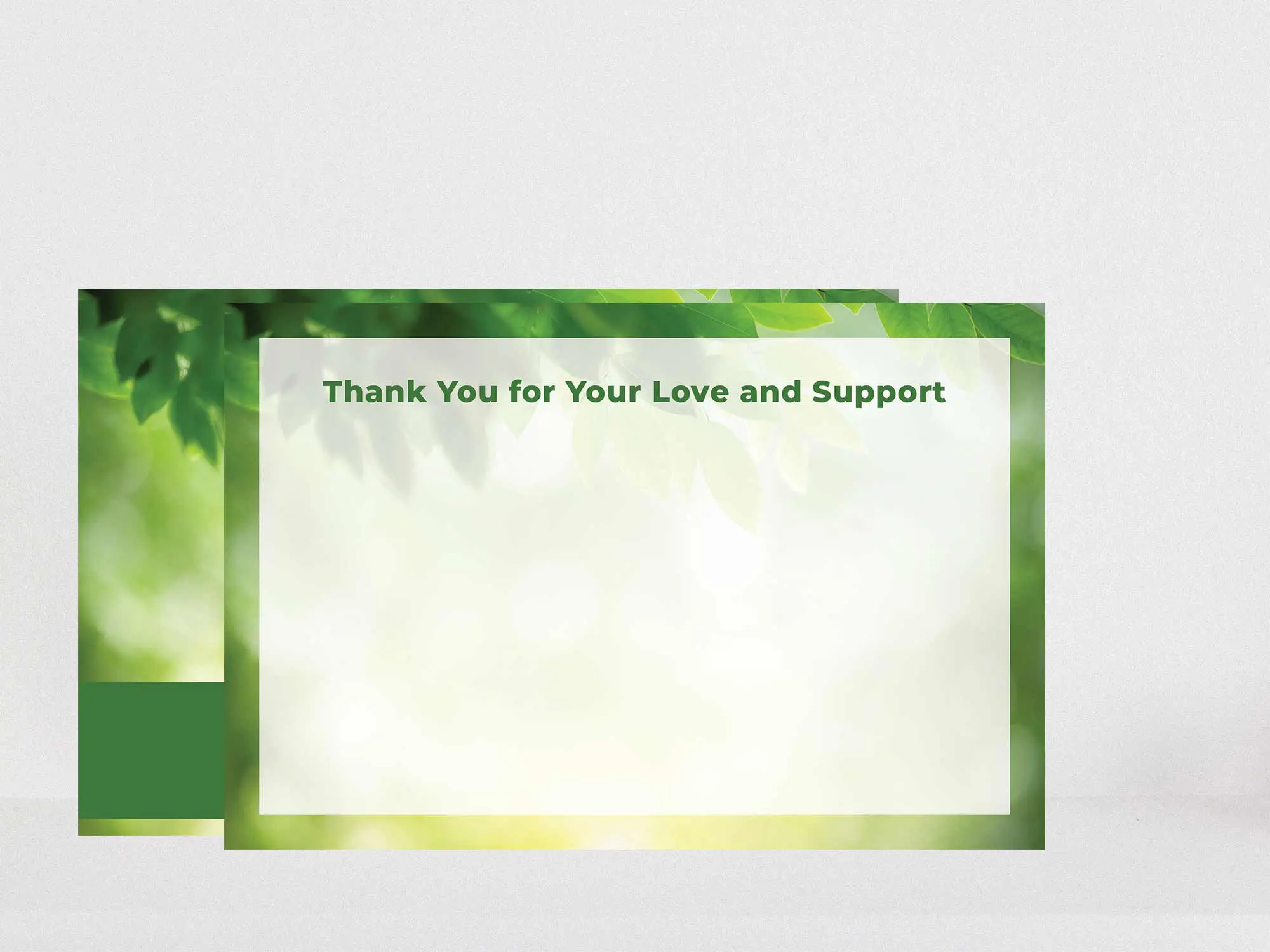 Thank You Card Back