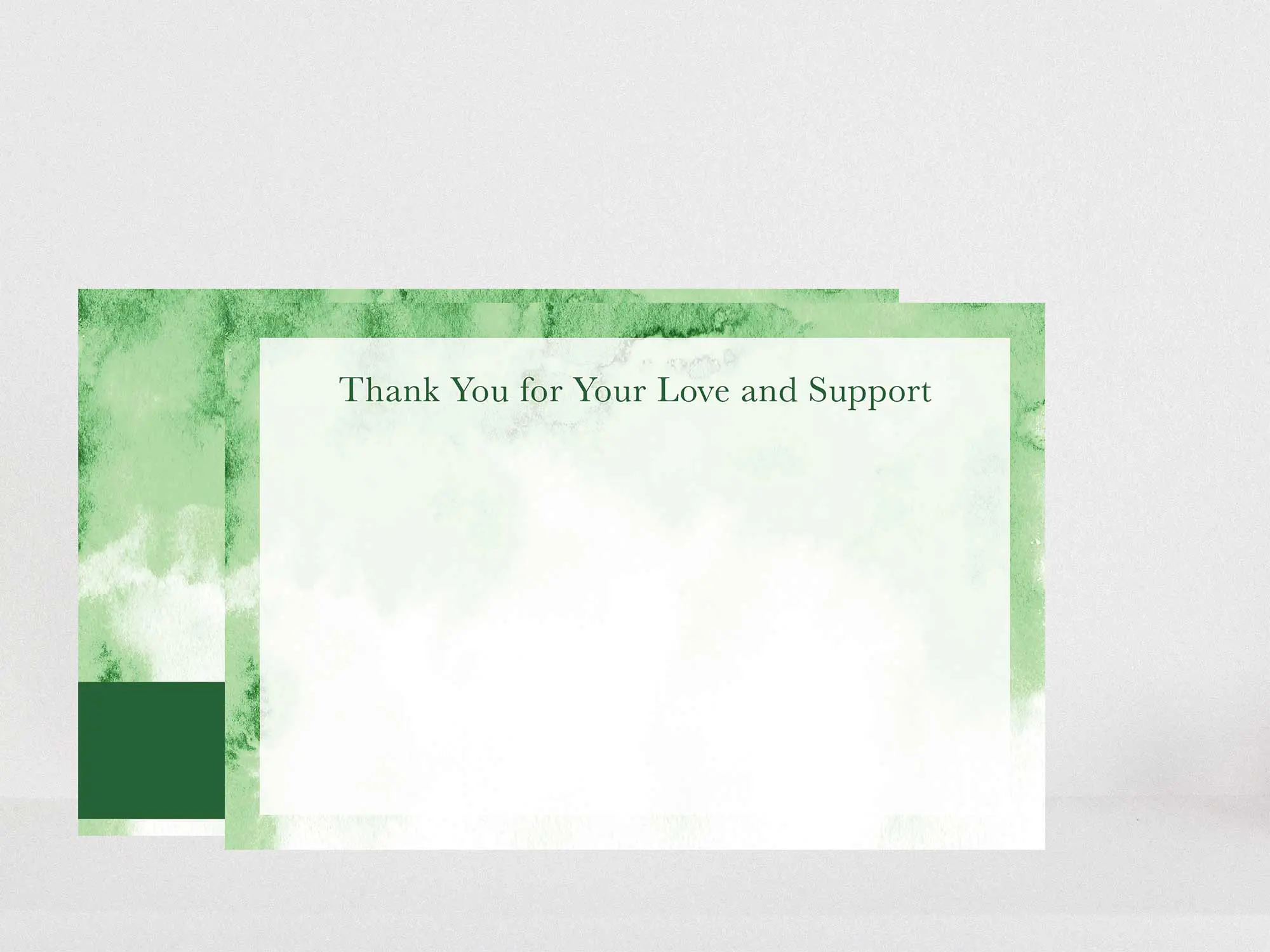 Thank You Card Back