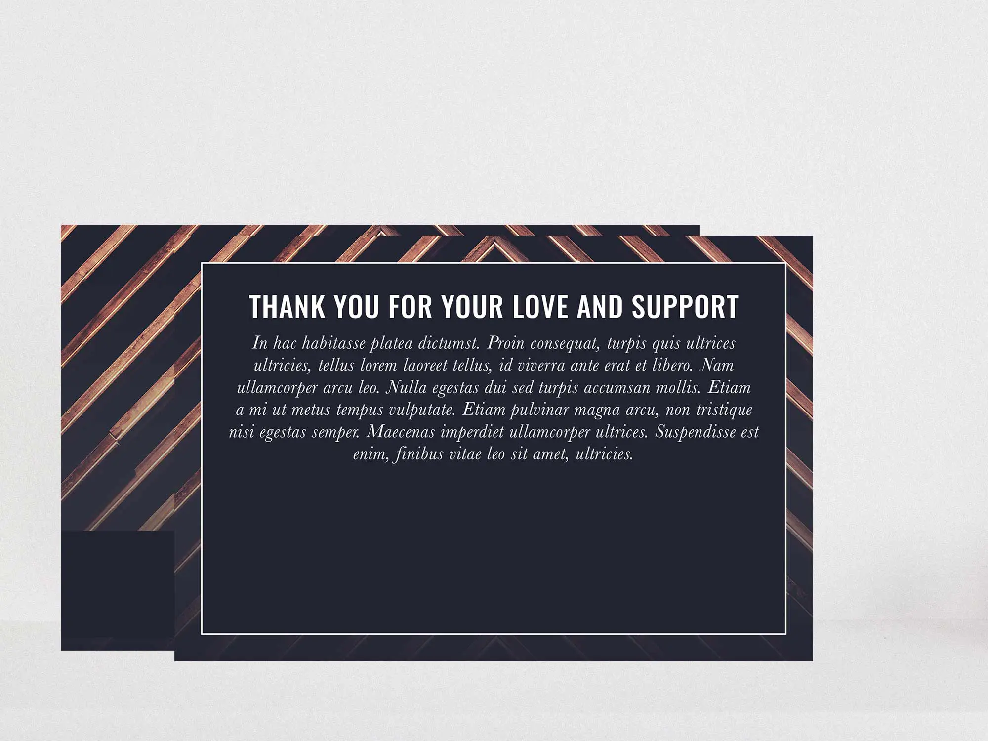 Thank You Card Back