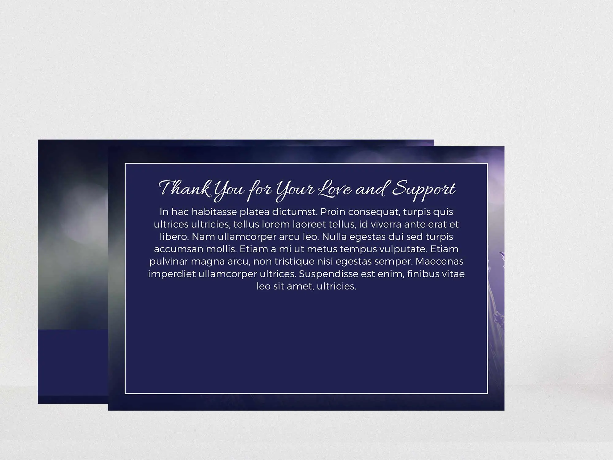 Thank You Card Back