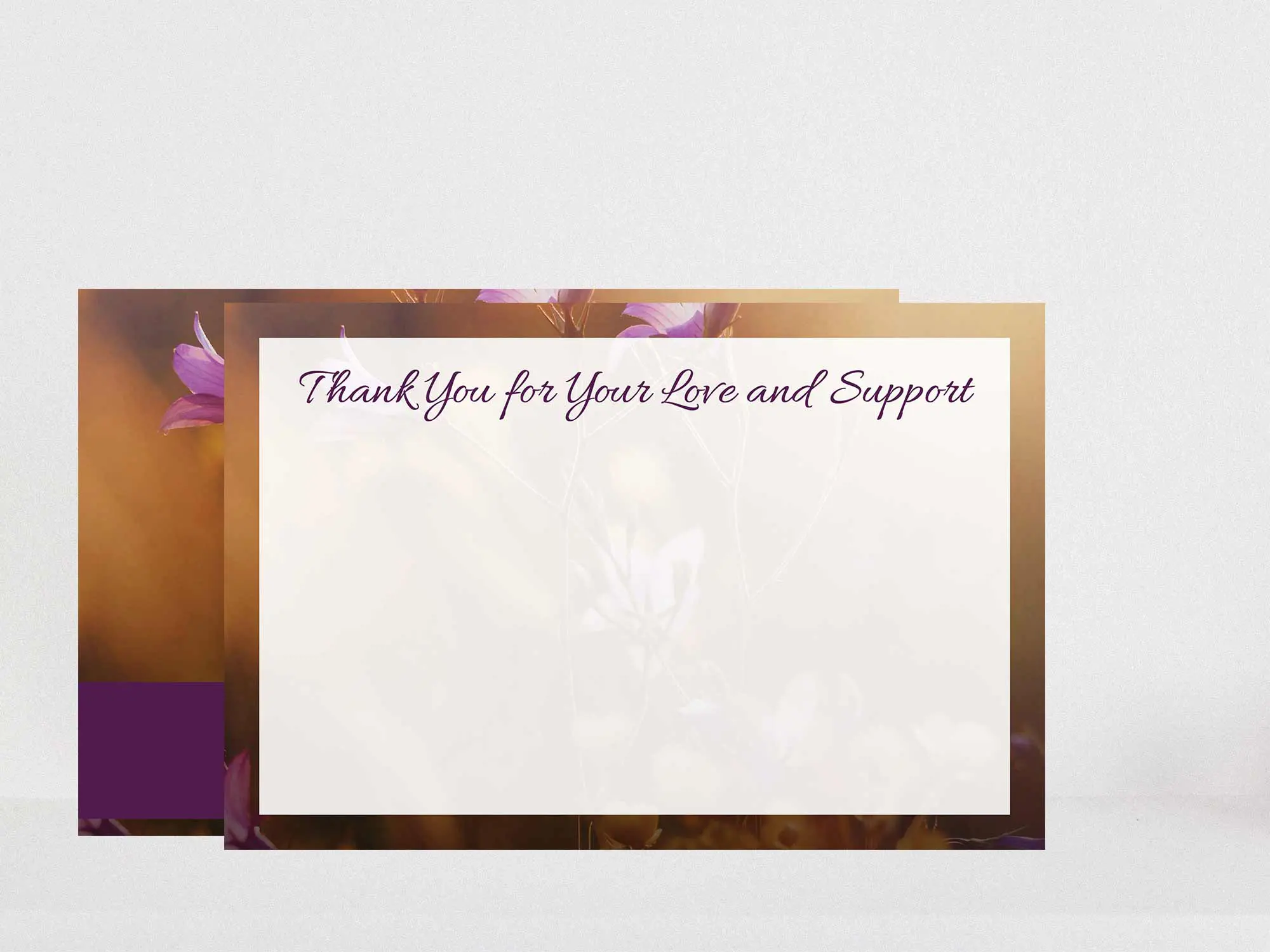 Thank You Card Back