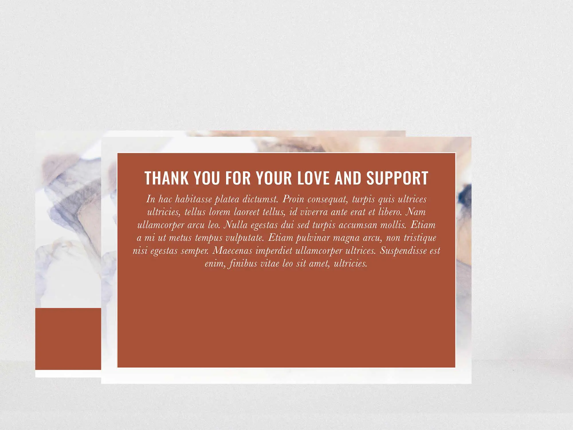 Thank You Card Back
