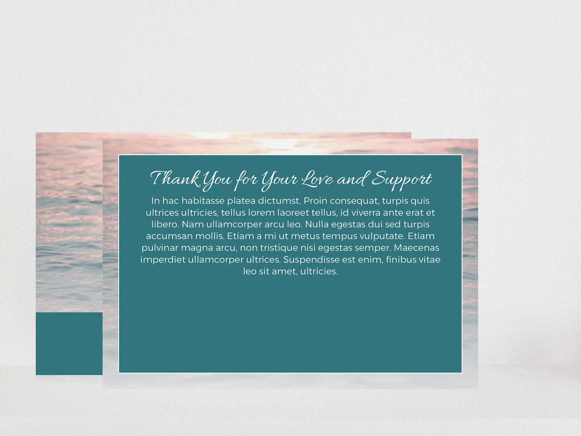 Thank You Card Back