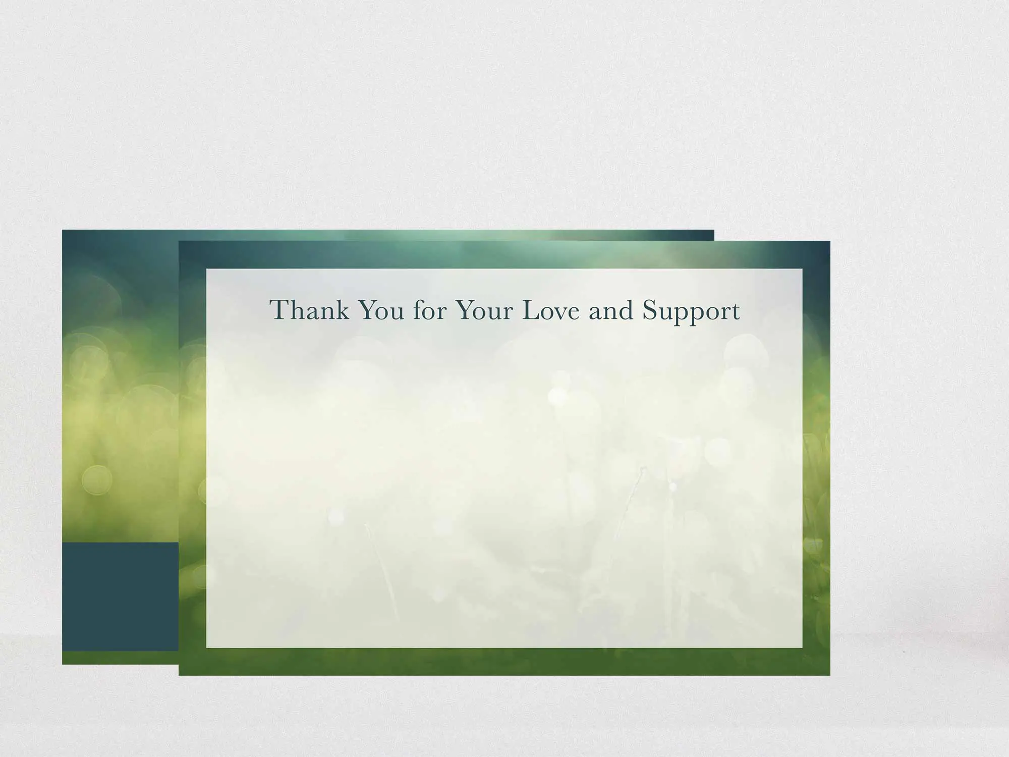 Thank You Card Back